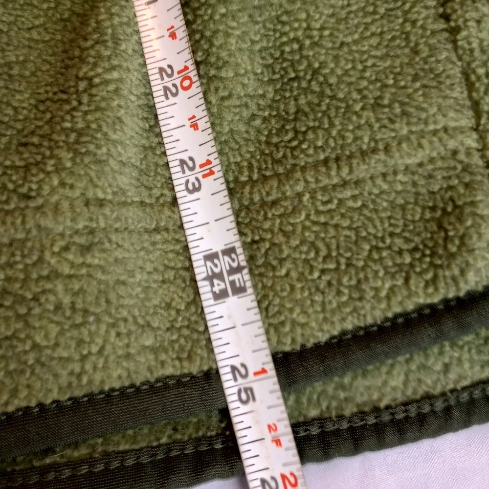 Vintage Patagonia Synchilla Marsupial 1/2 Zip Pullover Men's Medium Olive Green - Picture 7 of 7